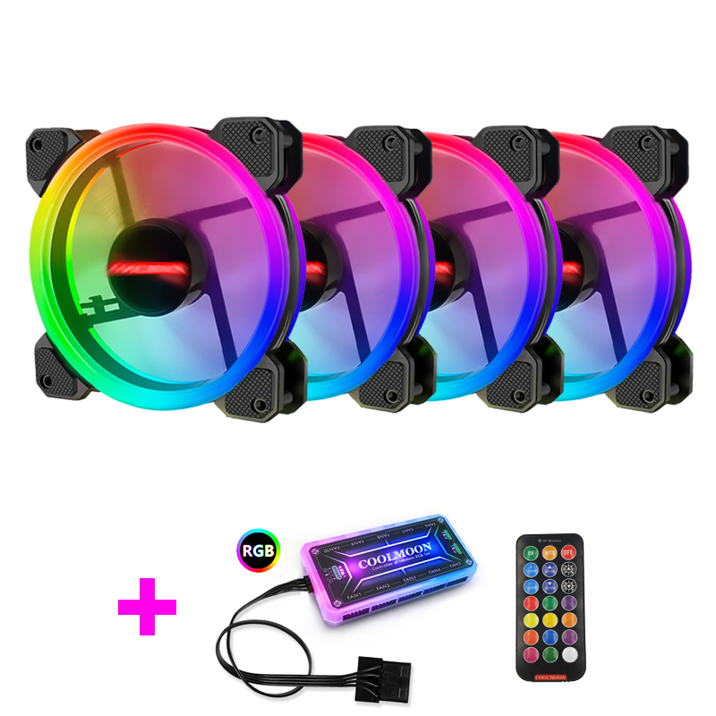 Case Fan Controller - Wentylator obudowy Coolmoon, wentylator RGB do